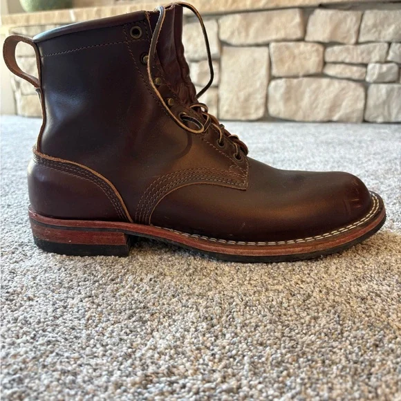 Nick’s Classic Falcon Dark Brown Leather Men's Boots - Picture 5 of 8